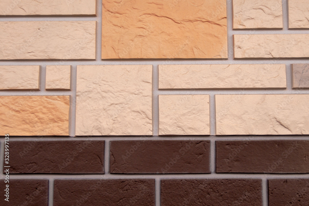 Obraz premium Background ornamental artificial stone.