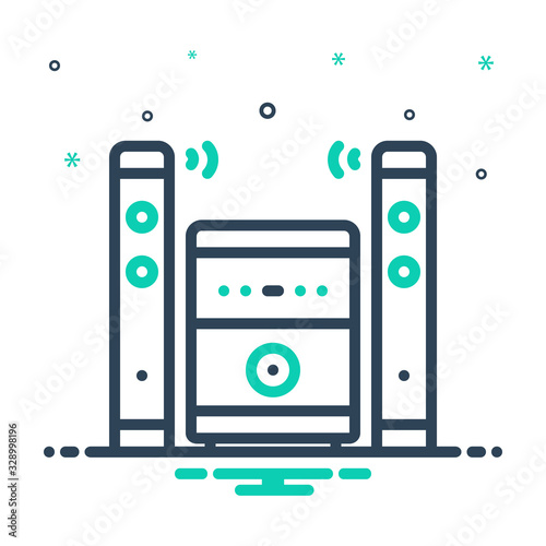 Mix icon for speaker 