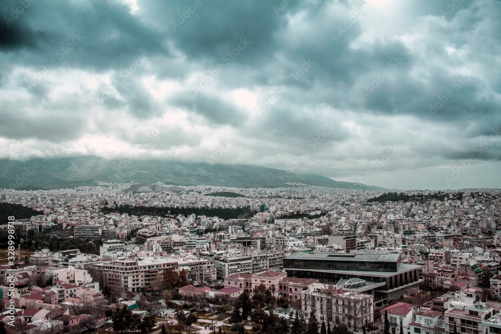 Beautiful landscape of the city of Greece