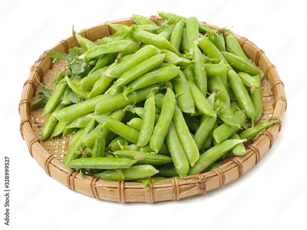 Fresh peas isolated on white background Fresh peas isolated on white background