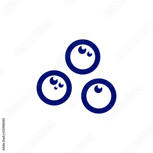 Virus logo design template, Danger bacteria vector icon illustration isolated, Icon symbol