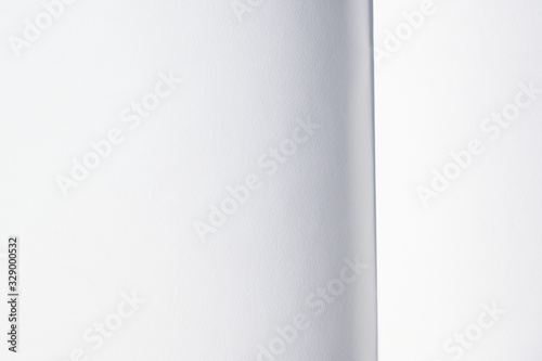 open blank white paper page