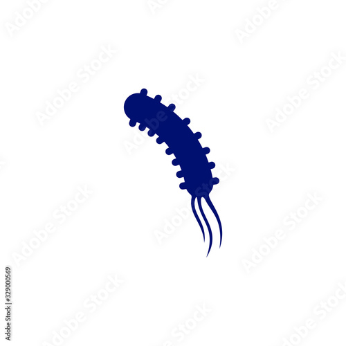Virus logo design template, Danger bacteria vector icon illustration isolated, Icon symbol