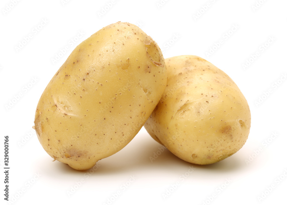 New potato isolated on white background New potato isolated on white background