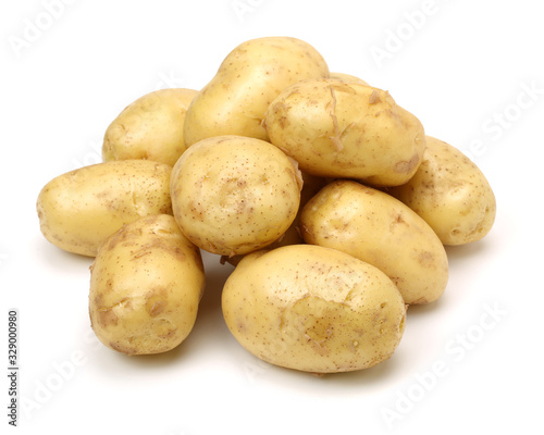 New potato isolated on white background