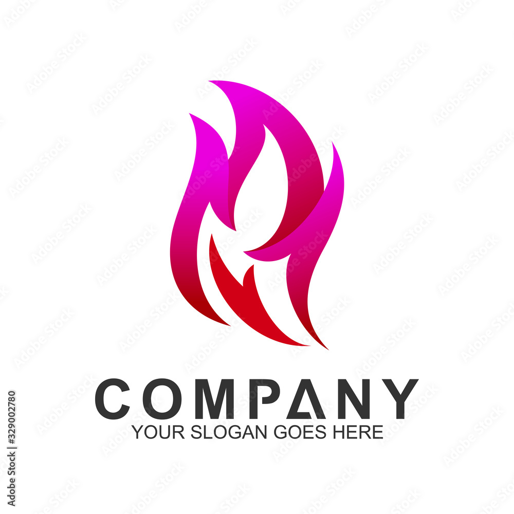 fire logo design template, abstract fire vector fire logo design template, abstract fire vector