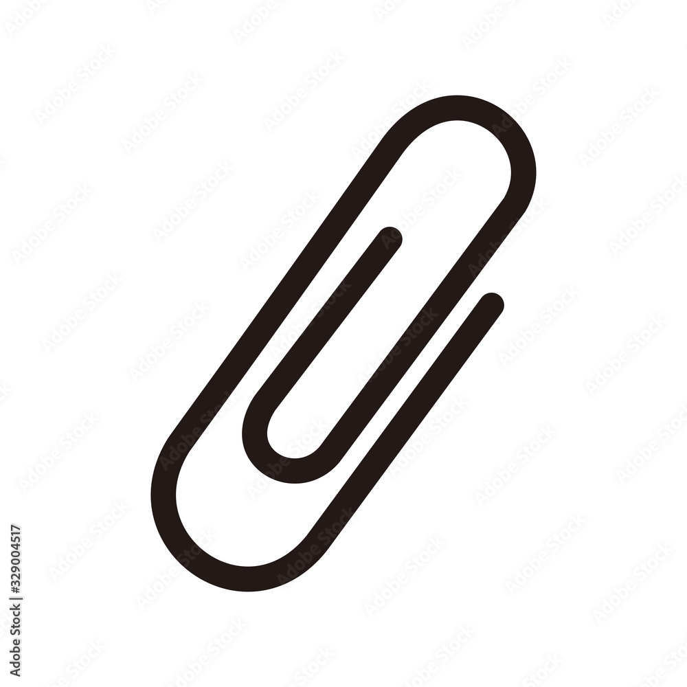 Paper clip icon vector illustration sign Paper clip icon vector illustration sign