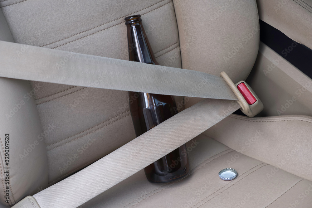 Fototapeta premium Liquor in the car.