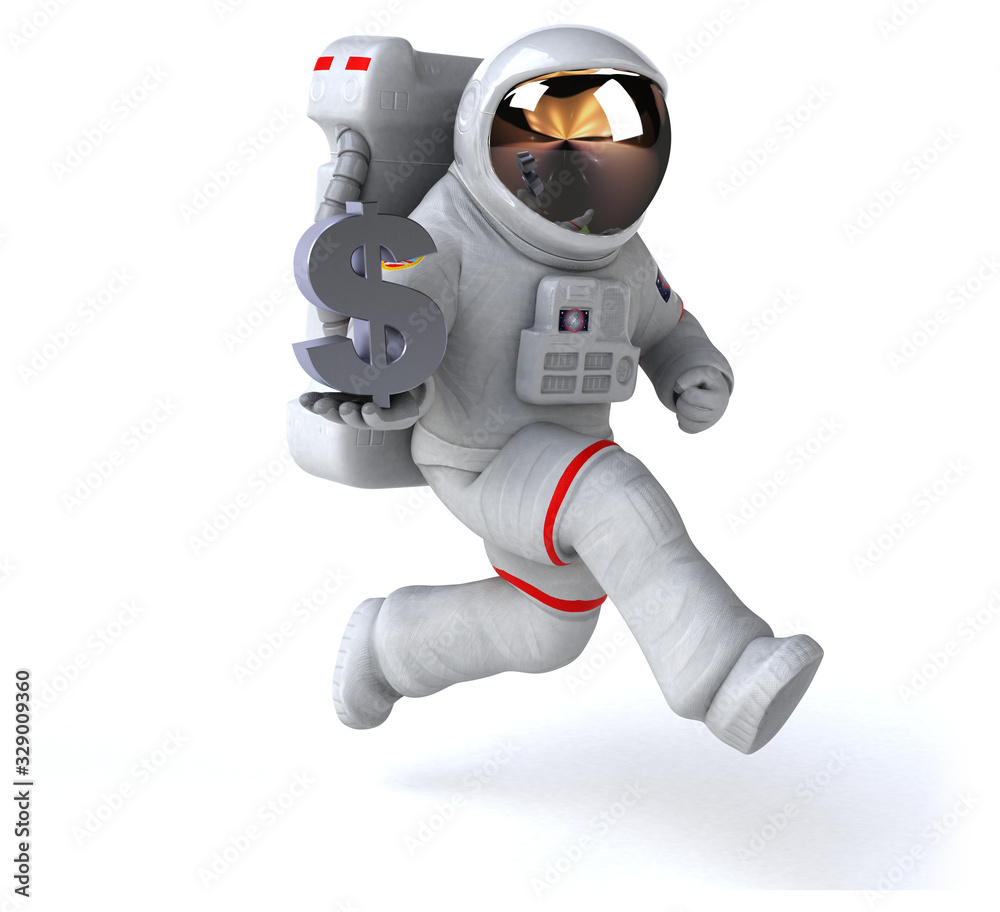 Fun astronaut - 3D Illustration Fun astronaut - 3D Illustration