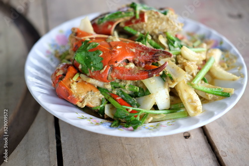 This is Stir Fried Crab with Curry Powder
