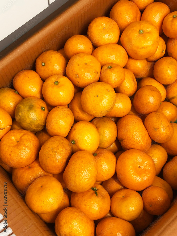 Jeju tangerines in box