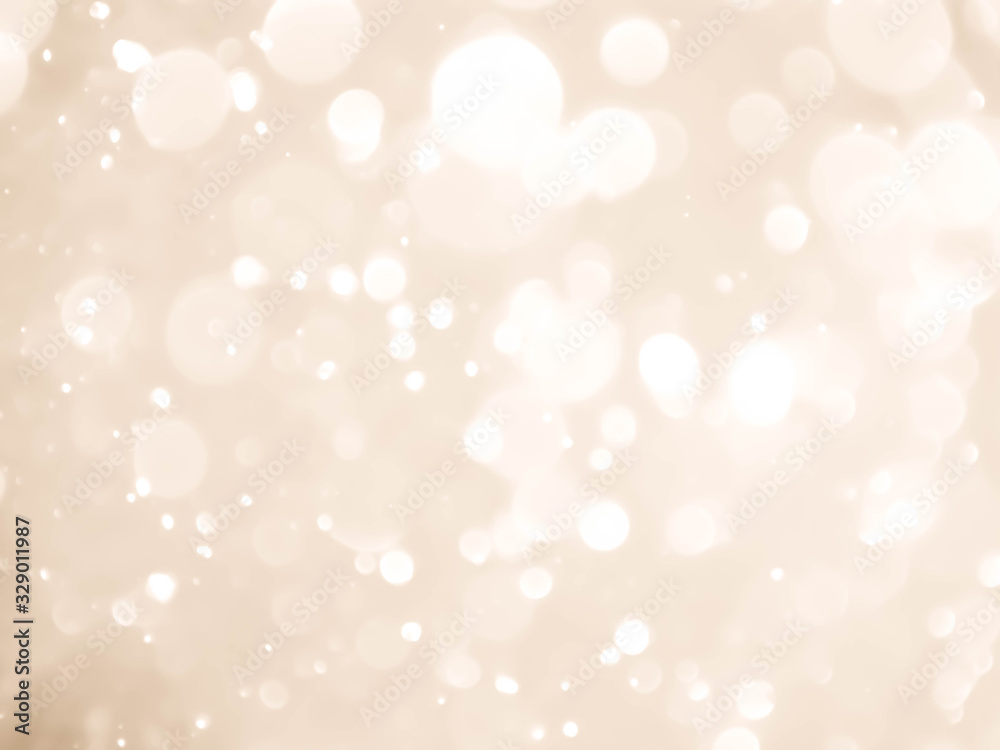 Abstract bokeh lights with soft light background.