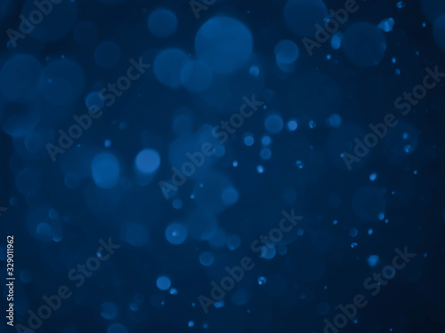 The blue bokeh on the background blurred.
