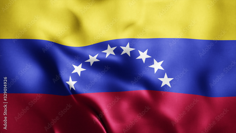 3d Rendered Realistic fabric Shiny Silky waving flag of Venezuela 8K Illustration Flag Background Venezuela National Fla 3d Rendered Realistic fabric Shiny Silky waving flag of Venezuela 8K Illustration Flag Background Venezuela National Fla
