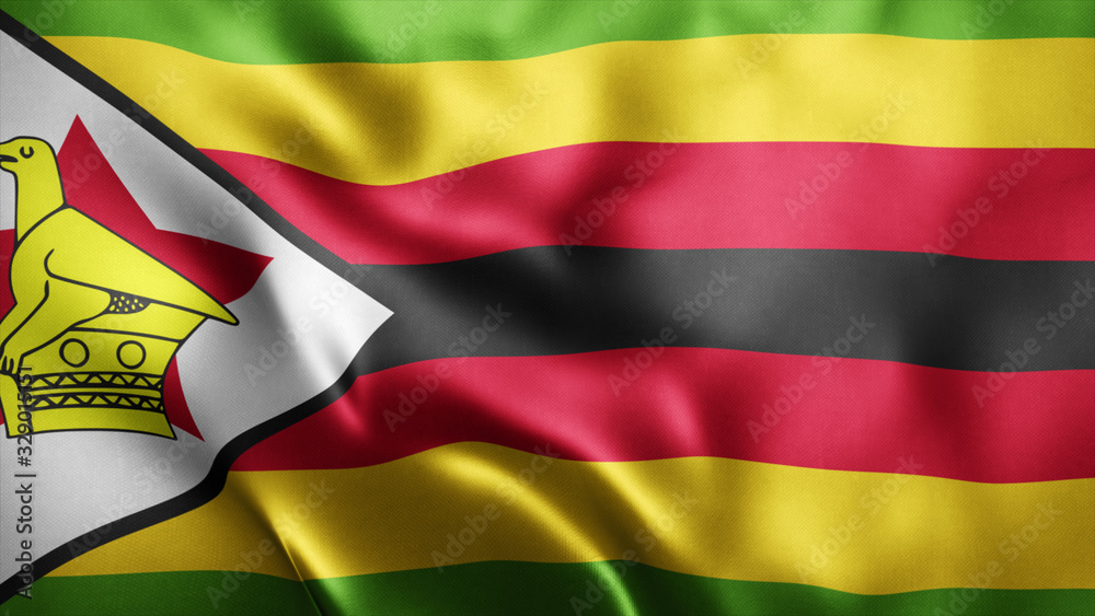 3d Rendered Realistic fabric Shiny Silky waving flag of Zimbabwe 8K Illustration Flag Background Zimbabwe National Flag 3d Rendered Realistic fabric Shiny Silky waving flag of Zimbabwe 8K Illustration Flag Background Zimbabwe National Flag