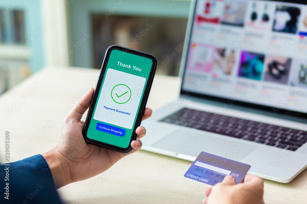 using smartphone and credit card online shopping using smartphone and credit card online shopping
