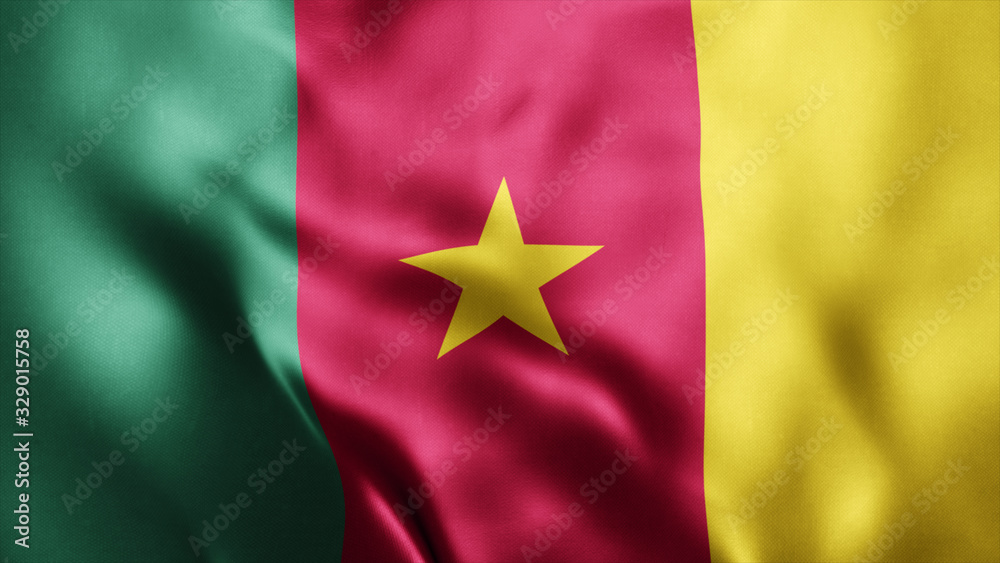 3d Rendered Realistic fabric Shiny Silky waving flag of Cameroon 8K Illustration Flag Background Cameroon National Flag 3d Rendered Realistic fabric Shiny Silky waving flag of Cameroon 8K Illustration Flag Background Cameroon National Flag