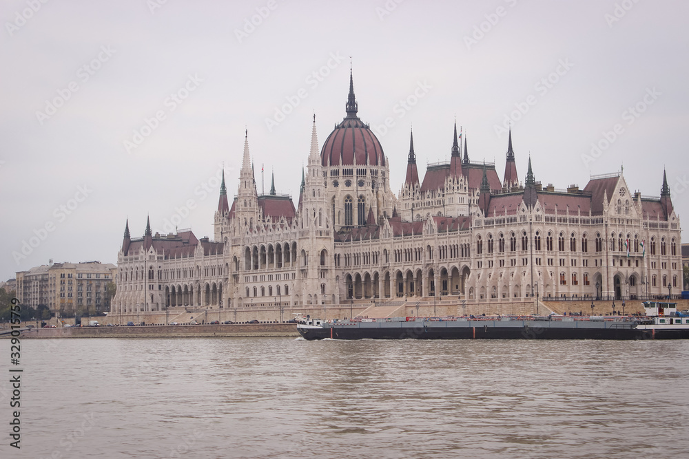 Budapest, Hungary - October 08, 2014: View of Budapest from the river Budapest, Hungary - October 08, 2014: View of Budapest from the river