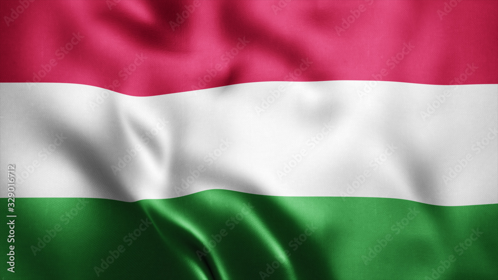 3d Rendered Realistic fabric Shiny Silky waving flag of Hungary 8K Illustration Flag Background Hungary National Flag 3d Rendered Realistic fabric Shiny Silky waving flag of Hungary 8K Illustration Flag Background Hungary National Flag