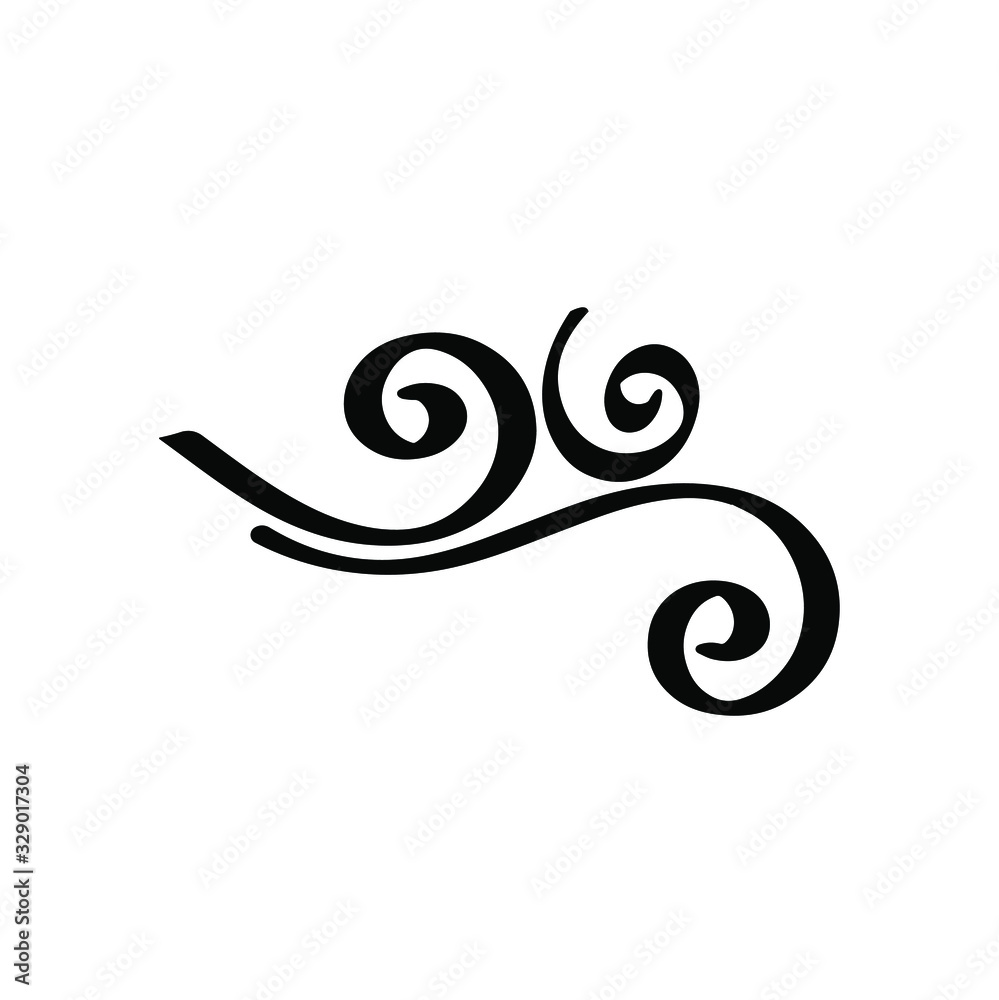 wind icon on white background wind icon on white background
