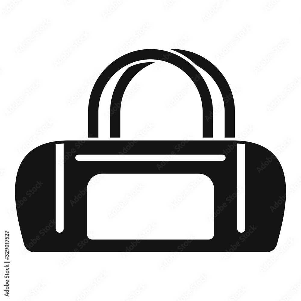 Sport bag icon. Simple illustration of sport bag vector icon for web design isolated on white background