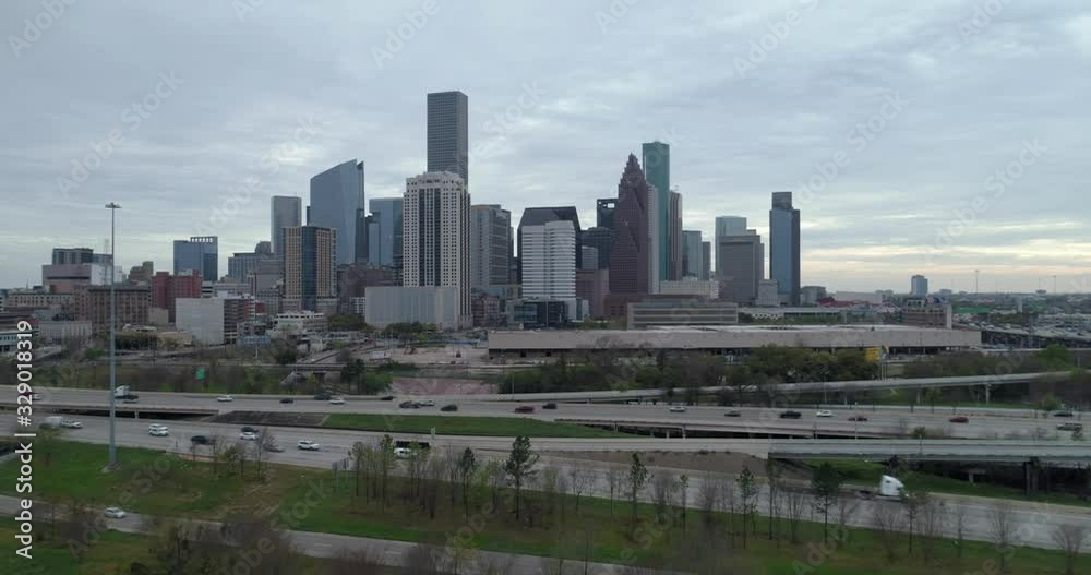 This video is about an aerial of traffic on freeway near downtown Houston, Texas. This video was filmed in 4k for best image quality. This video is about an aerial of traffic on freeway near downtown Houston, Texas. This video was filmed in 4k for best image quality.