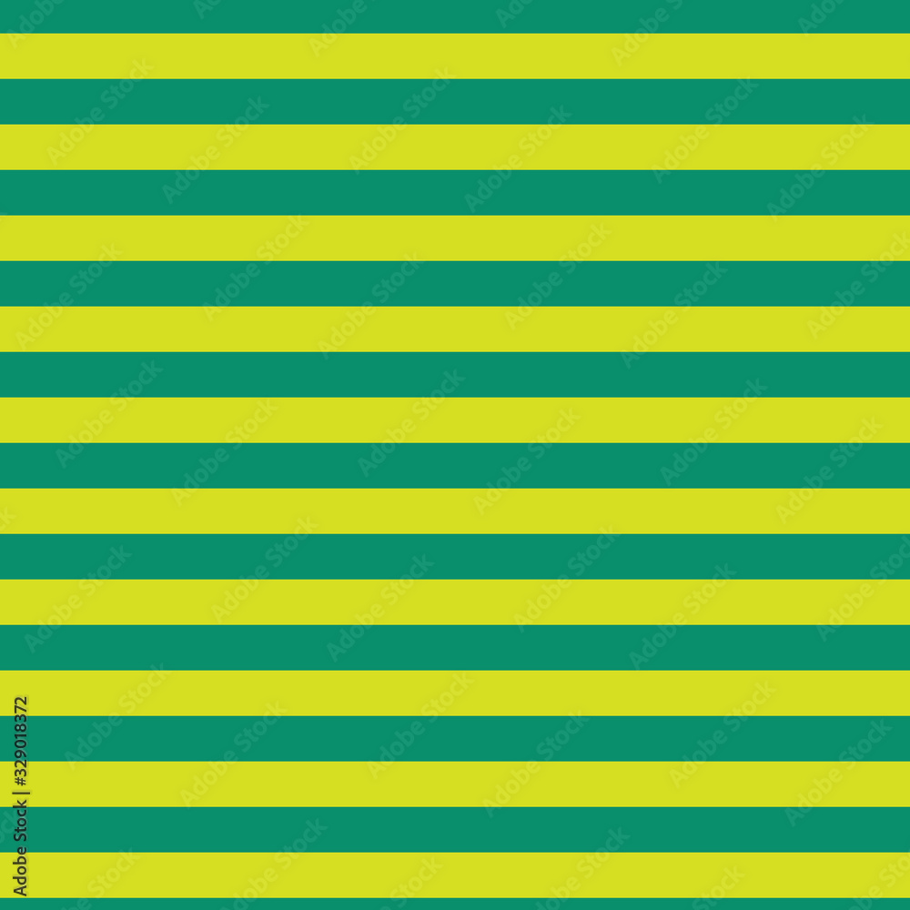 Lime green yellow horizontal stripes seamless vector texture. Abstract background in green hues.