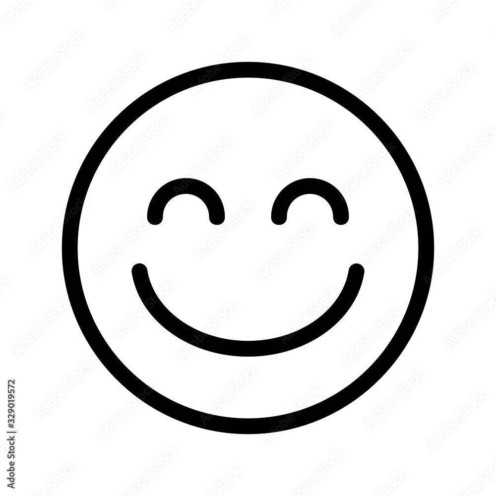 smile expression icon with outline style. Suitable for website design, logo, app and ui. smile expression icon with outline style. Suitable for website design, logo, app and ui.