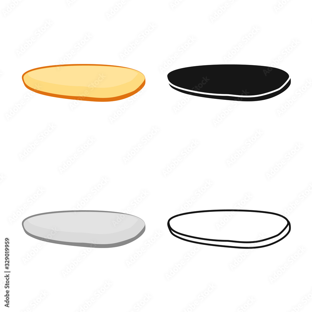 Vector illustration of bun and part symbol. Web element of bun and bread vector icon for stock. Vector illustration of bun and part symbol. Web element of bun and bread vector icon for stock.