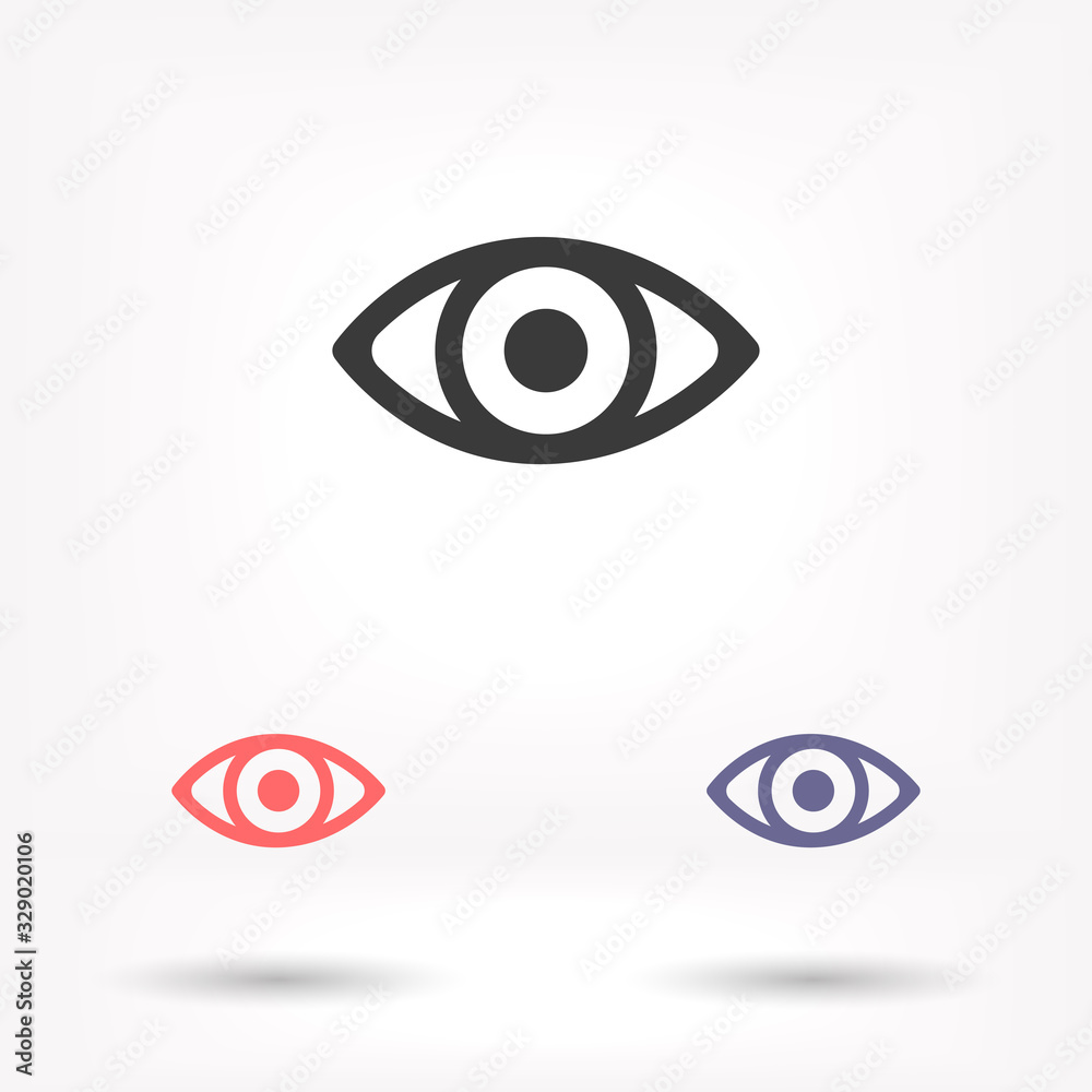 Eye vector icon , lorem ipsum Flat design Eye vector icon , lorem ipsum Flat design