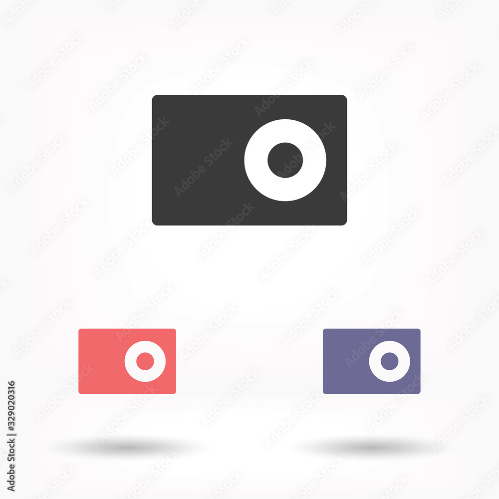 Camera vector icon , lorem ipsum Flat design Camera vector icon , lorem ipsum Flat design