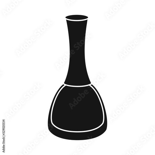 Isolated object of lacquer and bottle icon. Graphic of lacquer and polish stock symbol for web.