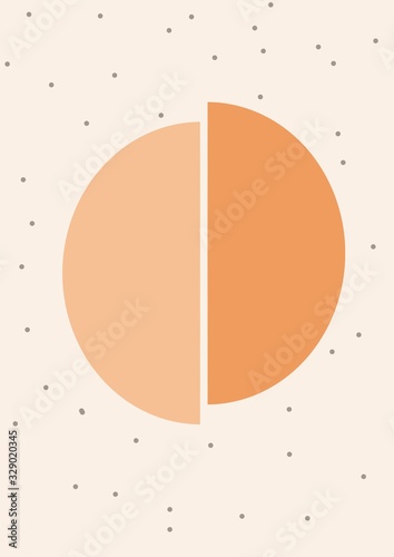 Abstract Modern graphic elements with dynamical colored forms. Template for the design of a logo. Pastel Illustration