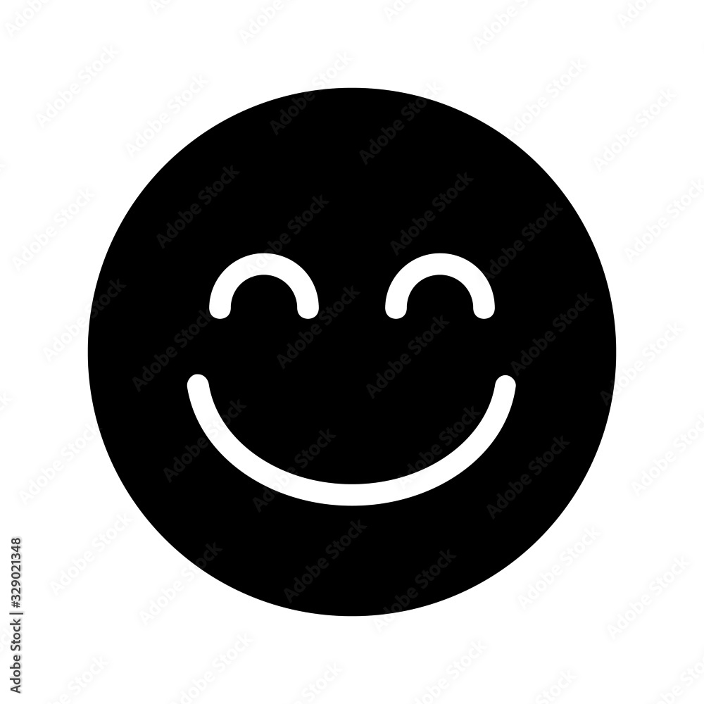 smile expression icon with glyph style. Suitable for website design, logo, app and ui. smile expression icon with glyph style. Suitable for website design, logo, app and ui.