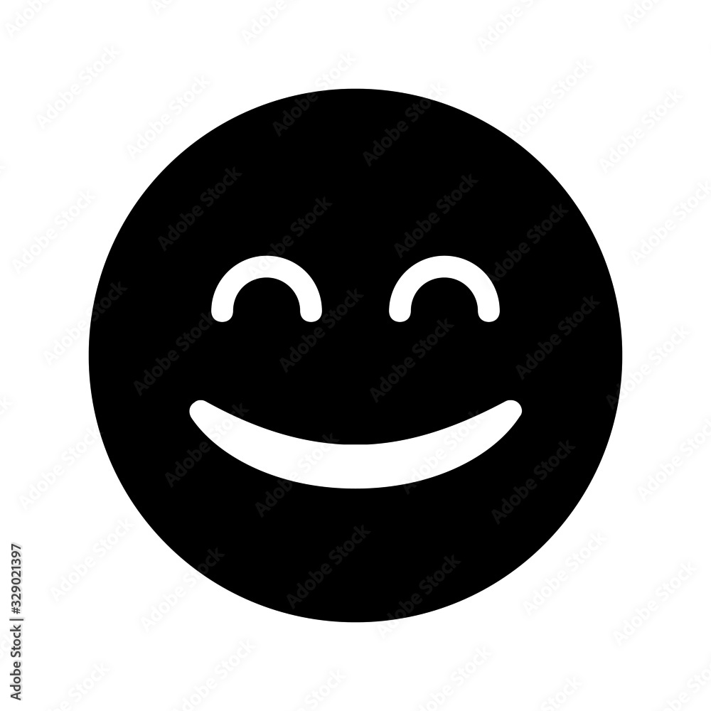 smile expression icon with glyph style. Suitable for website design, logo, app and ui. smile expression icon with glyph style. Suitable for website design, logo, app and ui.