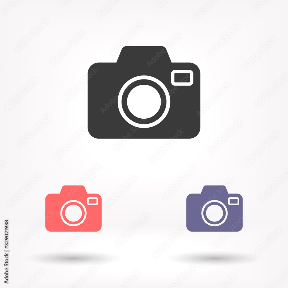 Camera vector icon , lorem ipsum Flat design Camera vector icon , lorem ipsum Flat design