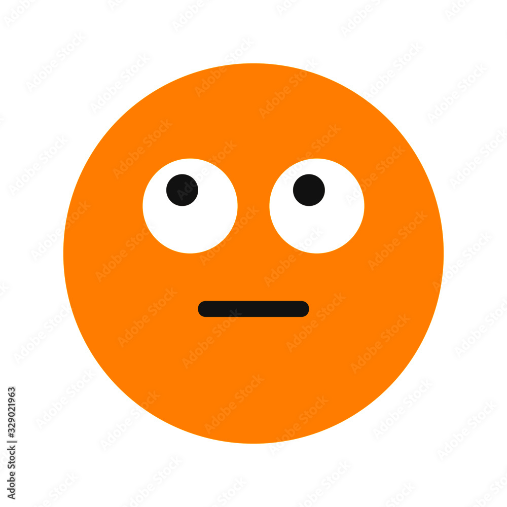 Fototapeta premium think expression icon with flat style. Suitable for website design, logo, app and ui.