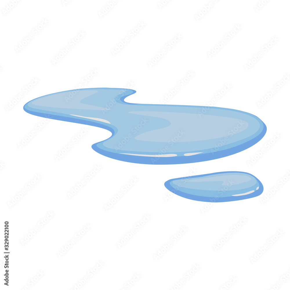 Water puddle vector icon.Cartoon vector icon isolated on white background water puddle. Water puddle vector icon.Cartoon vector icon isolated on white background water puddle.