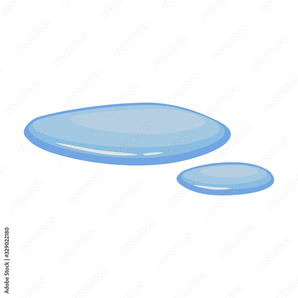 Water puddle vector icon.Cartoon vector icon isolated on white background water puddle. Water puddle vector icon.Cartoon vector icon isolated on white background water puddle.