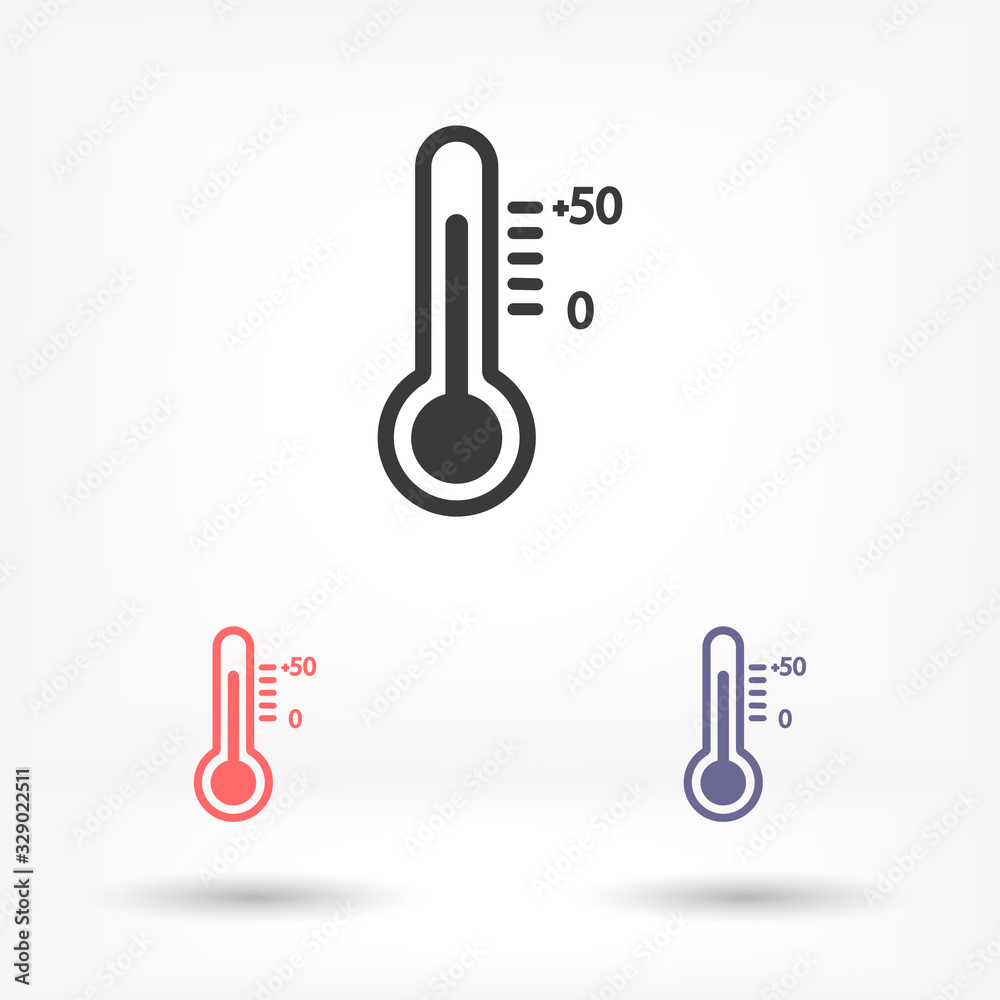 Thermometer vector icon , lorem ipsum Flat design Thermometer vector icon , lorem ipsum Flat design