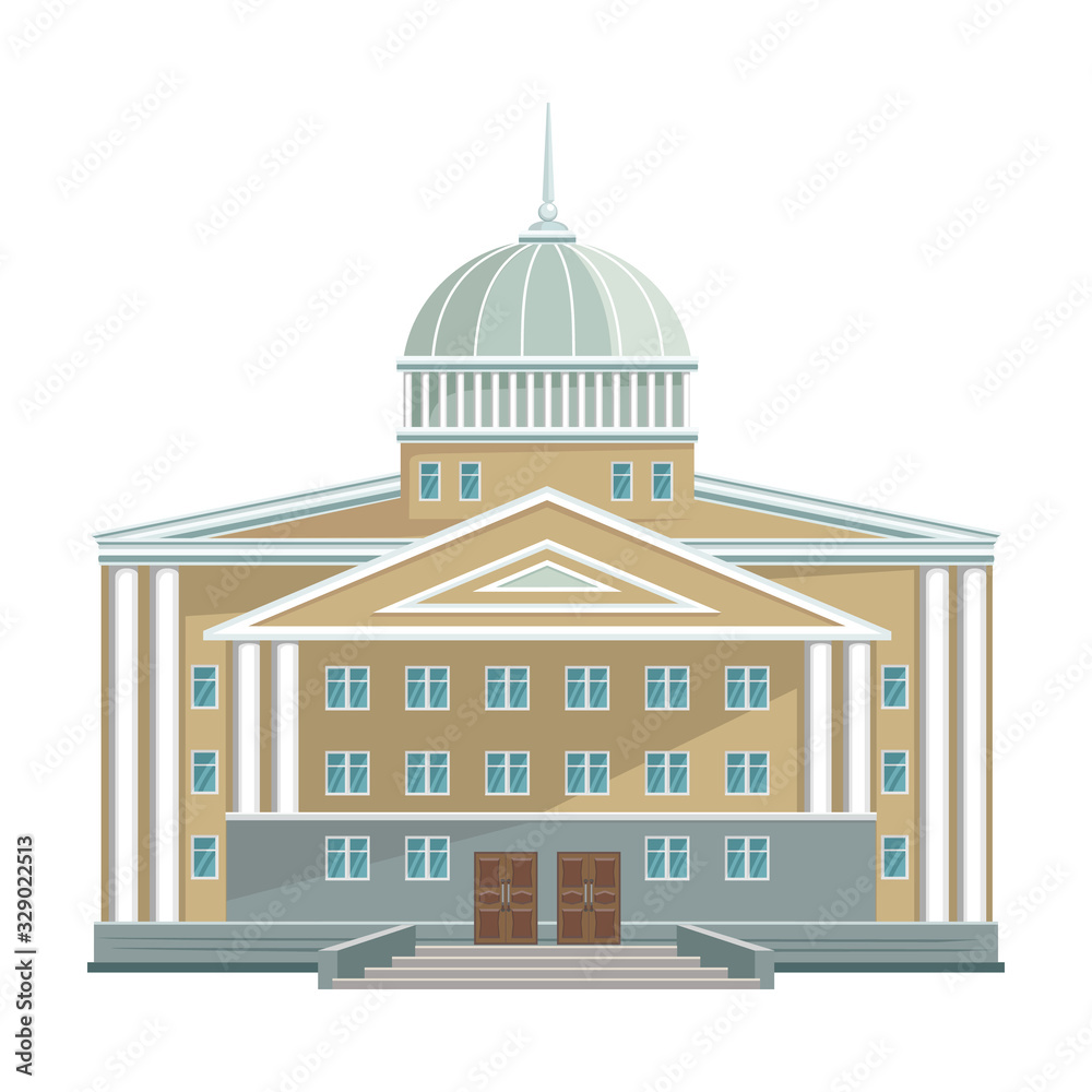 Building of government vector icon.Cartoon vector icon isolated on white background building of government .