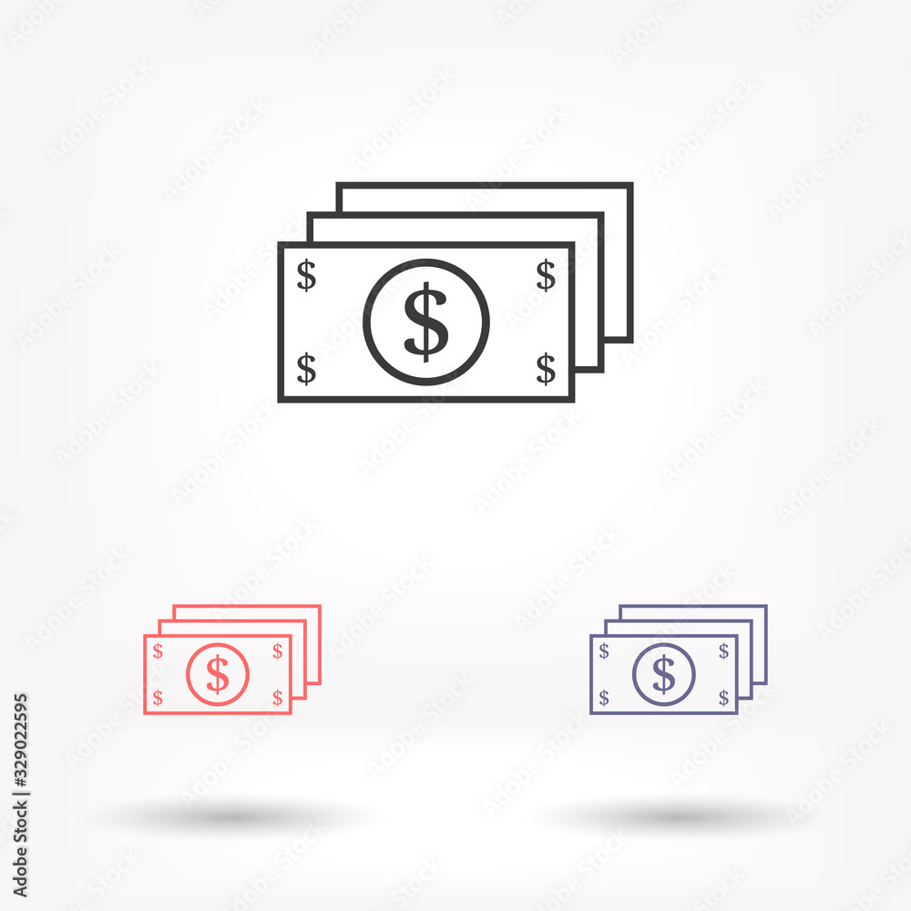 Dollar vector icon , lorem ipsum Flat design Dollar vector icon , lorem ipsum Flat design