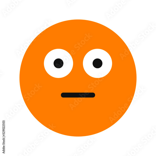 glared expression icon with flat style. Suitable for website design, logo, app and ui.