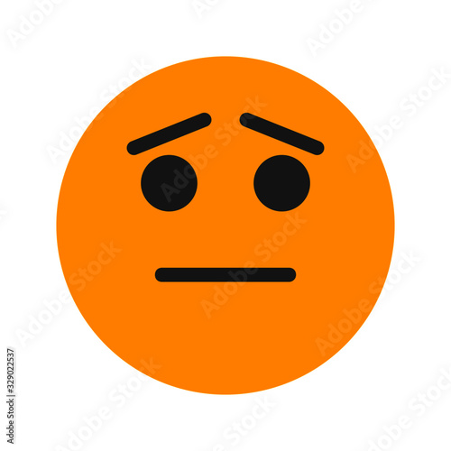 regret expression icon with flat style. Suitable for website design, logo, app and ui.