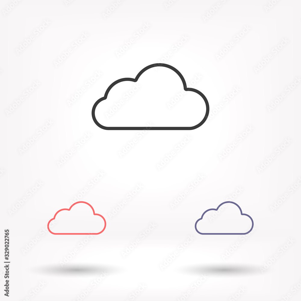 Cloud vector icon , lorem ipsum Flat design Cloud vector icon , lorem ipsum Flat design