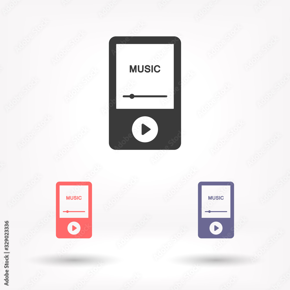 Player vector icon , lorem ipsum Flat design Player vector icon , lorem ipsum Flat design