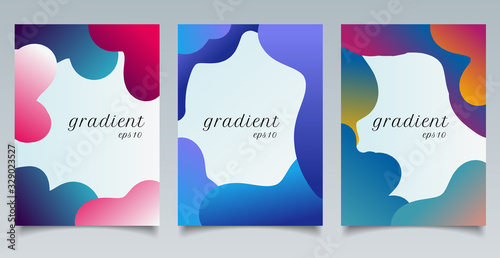 Set of brochure template ab...