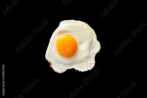 Sunny side up with black background 
