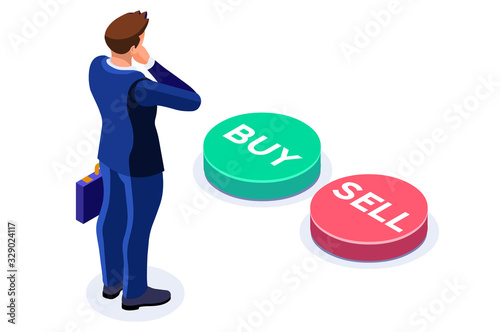 Symbolic profit, increased income symbol as financial investment for investors. Economy and personal finance sign. Person buying an economic account to self investing. Cartoon flat vector illustration