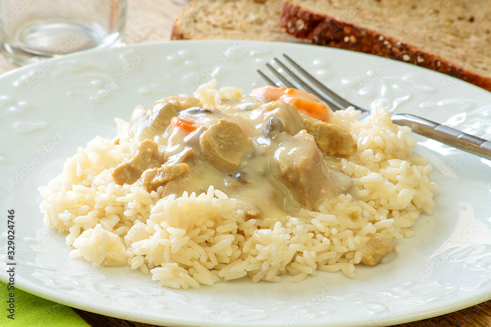 blanquette de veau et riz